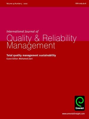 cover image of International Journal of Quality & Reliability Management, Volume 19, Issue 5